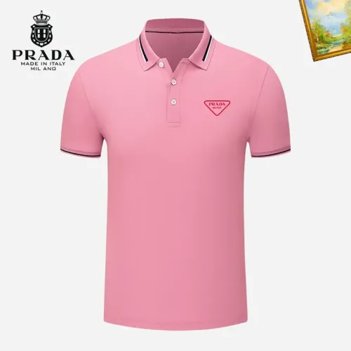 Prada T-Shirts Short Sleeved For Men #1421681 $29.00 USD, Wholesale Replica Prada T-Shirts