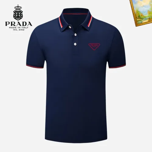 Prada T-Shirts Short Sleeved For Men #1421682 $29.00 USD, Wholesale Replica Prada T-Shirts