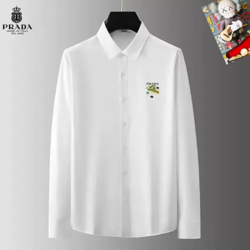 Prada Shirts Long Sleeved For Men #1421757 $40.00 USD, Wholesale Replica Prada Shirts