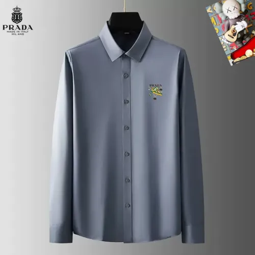 Prada Shirts Long Sleeved For Men #1421759 $40.00 USD, Wholesale Replica Prada Shirts