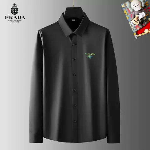 Prada Shirts Long Sleeved For Men #1421776 $40.00 USD, Wholesale Replica Prada Shirts