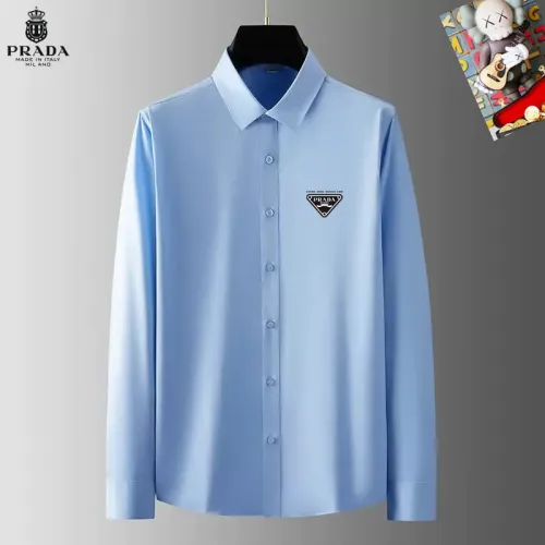 Prada Shirts Long Sleeved For Men #1421794 $40.00 USD, Wholesale Replica Prada Shirts