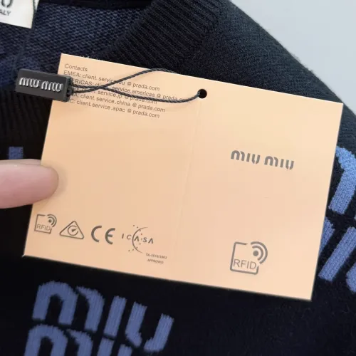 Replica MIU MIU Sweaters Long Sleeved For Unisex #1421951 $82.00 USD for Wholesale