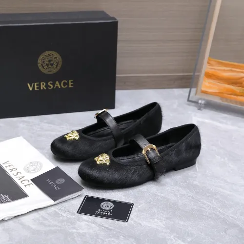 Versace Flat Shoes For Women #1422333 $118.00 USD, Wholesale Replica Versace Flat Shoes