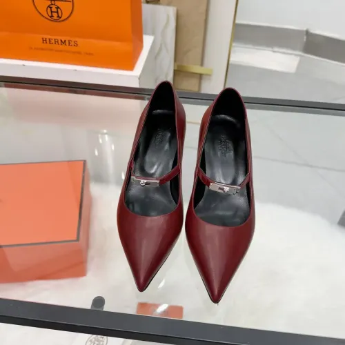 Replica Hermes High-Heeled Shoes For Women #1422336 $108.00 USD for Wholesale