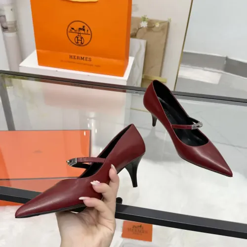 Replica Hermes High-Heeled Shoes For Women #1422336 $108.00 USD for Wholesale