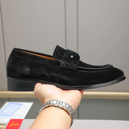 Replica Christian Louboutin Leather Shoes For Men #1422345 $105.00 USD for Wholesale