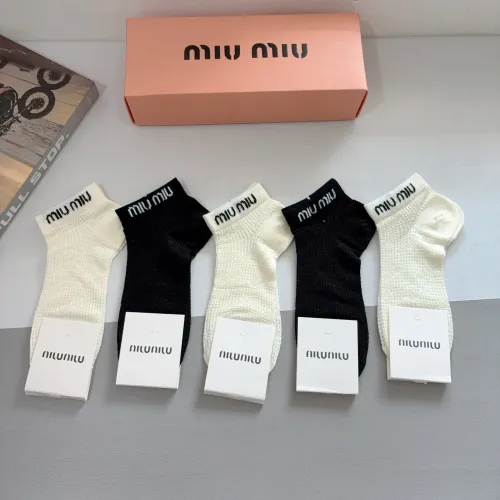 MIU MIU Socks #1422368 $27.00 USD, Wholesale Replica MIU MIU Socks