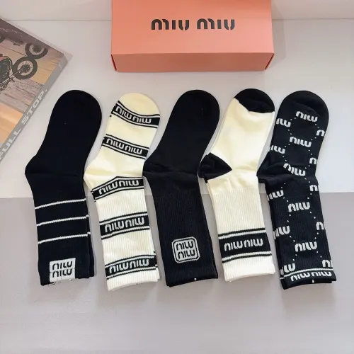 Replica MIU MIU Socks #1422369 $29.00 USD for Wholesale