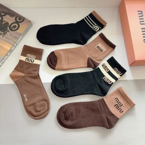 Replica MIU MIU Socks #1422370 $29.00 USD for Wholesale