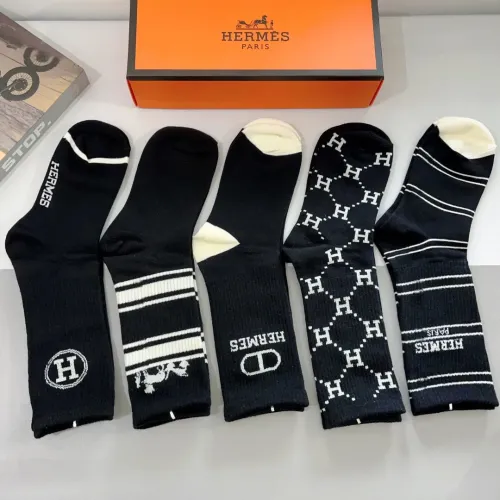 Replica Hermes Socks #1422394 $29.00 USD for Wholesale