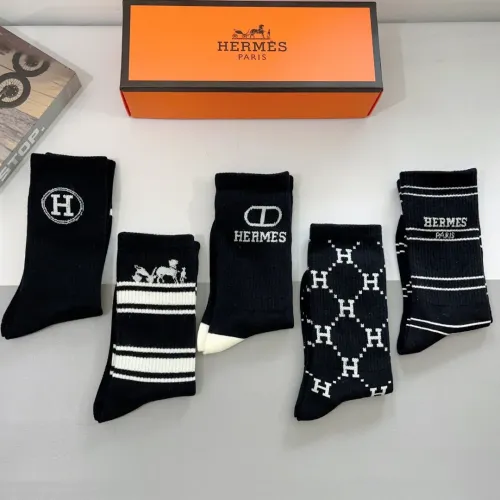 Replica Hermes Socks #1422394 $29.00 USD for Wholesale