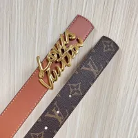 $64.00 USD Louis Vuitton AAA Quality Belts In 3.0cm For Women #1418653