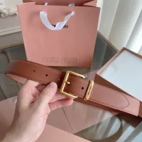 $56.00 USD MIU MIU AAA Quality Belts In 3.5cm For Unisex #1419242