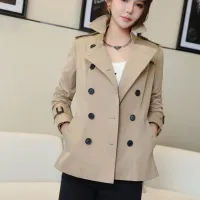 $160.00 USD Burberry Trench Coat Long Sleeved For Women #1419500