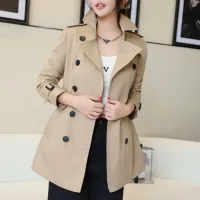 $160.00 USD Burberry Trench Coat Long Sleeved For Women #1419535