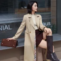 $170.00 USD Burberry Trench Coat Long Sleeved For Women #1419552