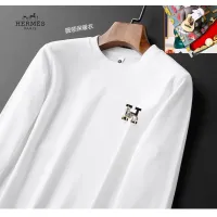 $40.00 USD Hermes T-Shirts Long Sleeved For Men #1421473