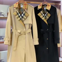 $162.00 USD Burberry Trench Coat Long Sleeved For Women #1422006