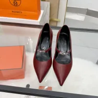$108.00 USD Hermes High-Heeled Shoes For Women #1422336