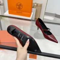 $108.00 USD Hermes High-Heeled Shoes For Women #1422336