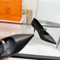 $108.00 USD Hermes High-Heeled Shoes For Women #1422337