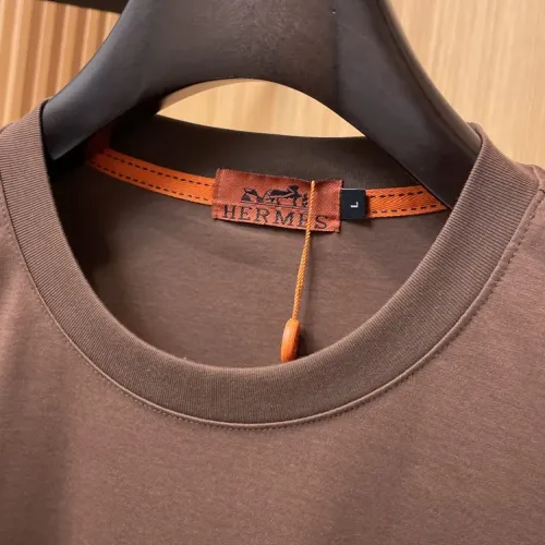 Replica Hermes T-Shirts Short Sleeved For Men #1422457 $45.00 USD for Wholesale