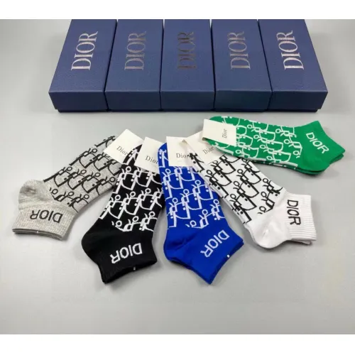 Replica Christian Dior Socks #1422572 $25.00 USD for Wholesale