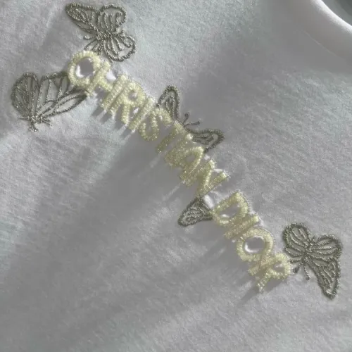 Replica Christian Dior T-Shirts Short Sleeved For Women #1422633 $52.00 USD for Wholesale