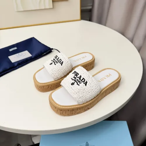 Prada Slippers For Women #1422637 $92.00 USD, Wholesale Replica Prada Slippers
