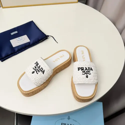 Replica Prada Slippers For Women #1422637 $92.00 USD for Wholesale