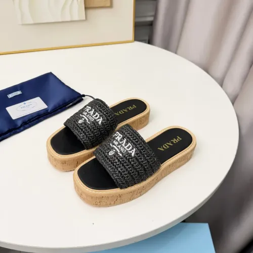 Prada Slippers For Women #1422638 $92.00 USD, Wholesale Replica Prada Slippers