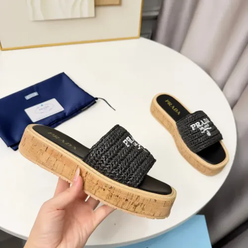 Replica Prada Slippers For Women #1422638 $92.00 USD for Wholesale