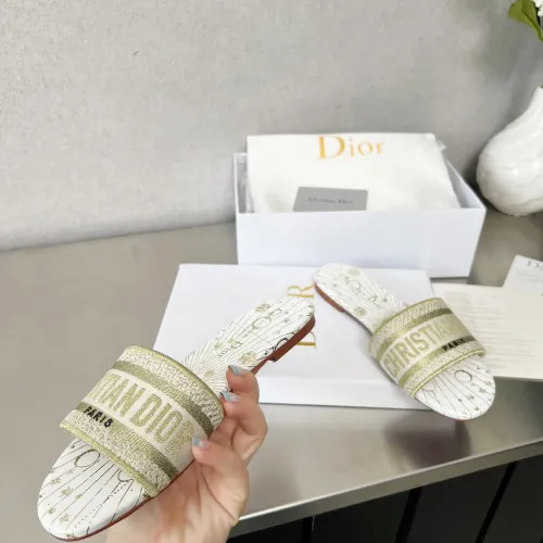 Replica Christian Dior Slippers For Women #1422760 $76.00 USD for Wholesale