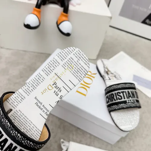 Replica Christian Dior Slippers For Women #1422781 $76.00 USD for Wholesale