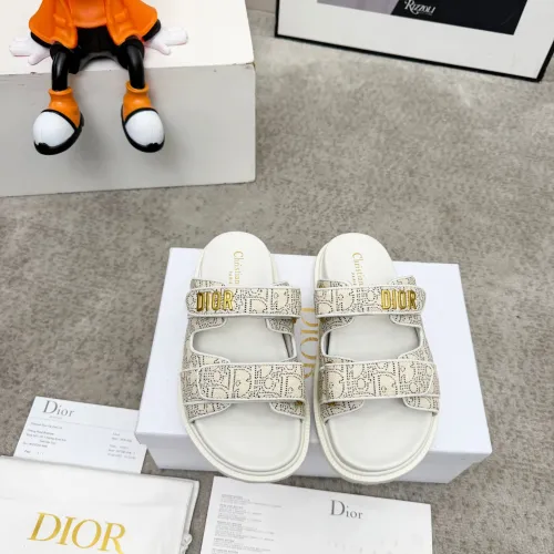 Replica Christian Dior Slippers For Women #1422821 $92.00 USD for Wholesale