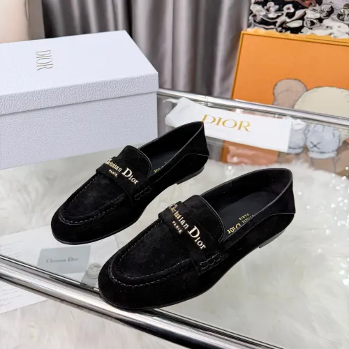Christian Dior Leather Shoes For Women #1422845 $105.00 USD, Wholesale Replica Christian Dior Leather Shoes