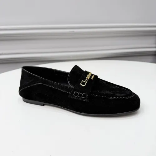Replica Christian Dior Leather Shoes For Women #1422845 $105.00 USD for Wholesale