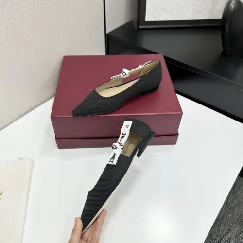 Replica Christian Dior Flat Shoes For Women #1422972 $98.00 USD for Wholesale