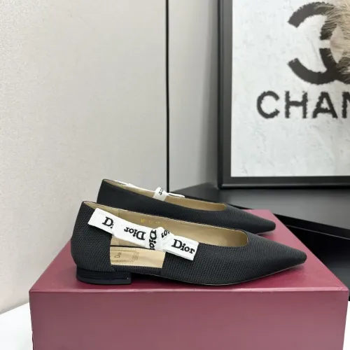 Replica Christian Dior Flat Shoes For Women #1422972 $98.00 USD for Wholesale