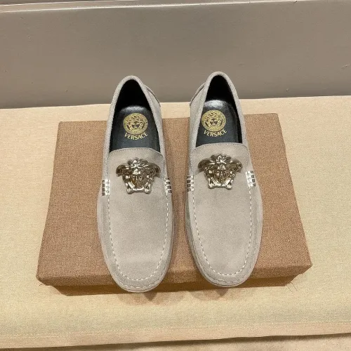 Versace Leather Shoes For Men #1423012 $76.00 USD, Wholesale Replica Versace Leather Shoes