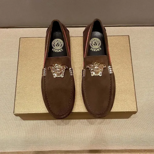 Versace Leather Shoes For Men #1423013 $76.00 USD, Wholesale Replica Versace Leather Shoes