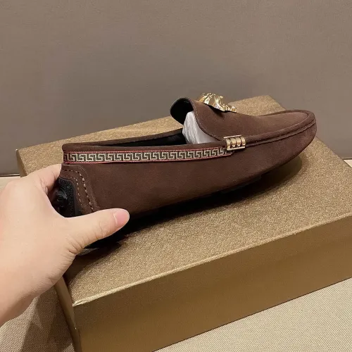 Replica Versace Leather Shoes For Men #1423013 $76.00 USD for Wholesale