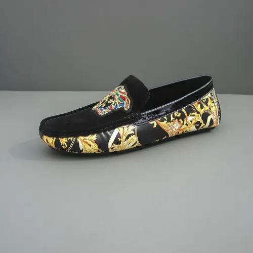 Replica Versace Leather Shoes For Men #1423014 $76.00 USD for Wholesale