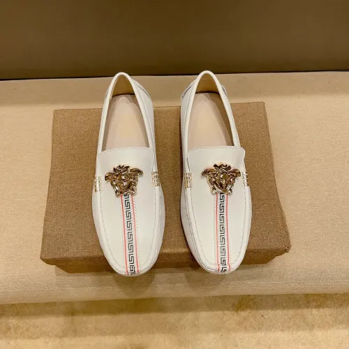 Versace Leather Shoes For Men #1423015 $80.00 USD, Wholesale Replica Versace Leather Shoes