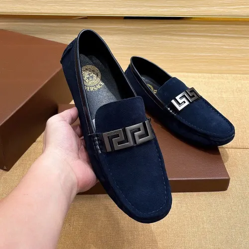 Replica Versace Leather Shoes For Men #1423017 $76.00 USD for Wholesale