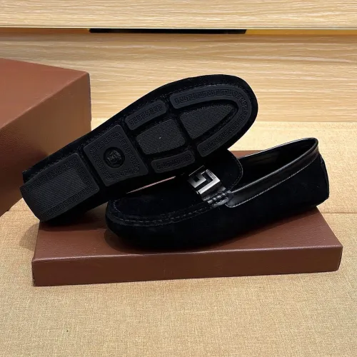 Replica Versace Leather Shoes For Men #1423018 $76.00 USD for Wholesale