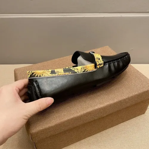Replica Versace Leather Shoes For Men #1423030 $76.00 USD for Wholesale