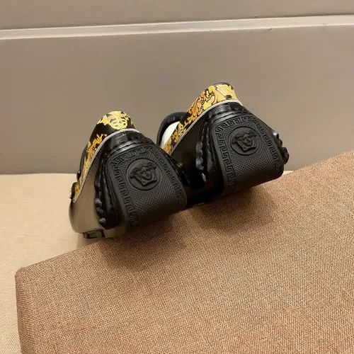 Replica Versace Leather Shoes For Men #1423030 $76.00 USD for Wholesale