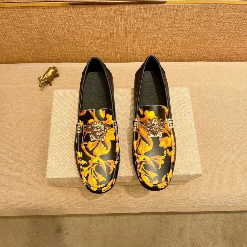 Versace Leather Shoes For Men #1423031 $76.00 USD, Wholesale Replica Versace Leather Shoes